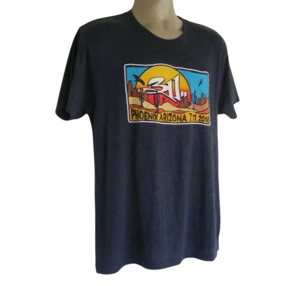 311 Concert Tshirt, M/L Heather Gray, 7.31.2018, Phoenix AZ, Short sleeves - Picture 3 of 7